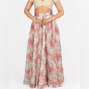 Elegant Floral Pink Lehenga